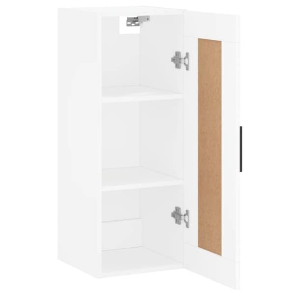 vidaXL vægskab 34,5x34x90 cm konstrueret træ hvid