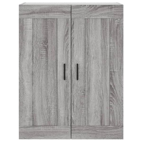 vidaXL Veggskap grå sonoma 69,5x34x90 cm konstruert tre