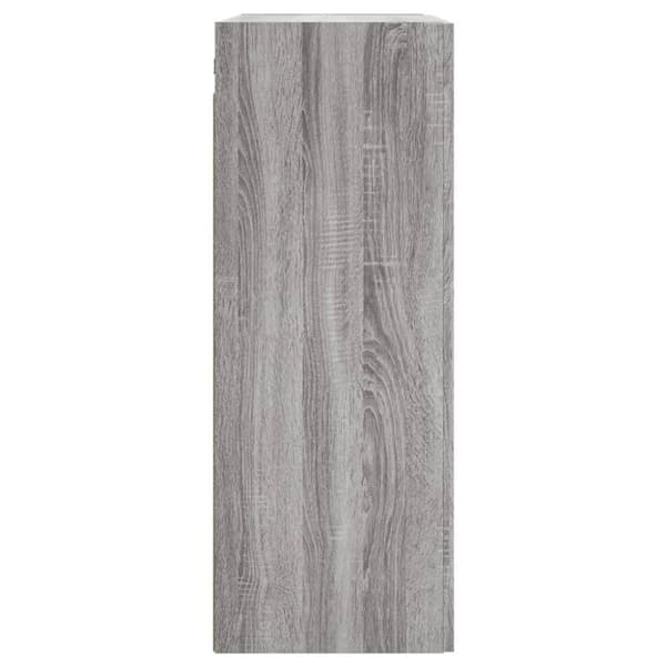 vidaXL Veggskap grå sonoma 69,5x34x90 cm konstruert tre