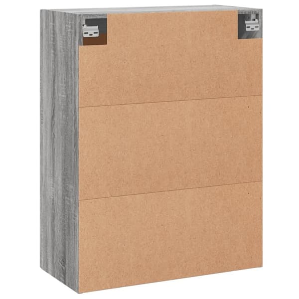 vidaXL Veggskap grå sonoma 69,5x34x90 cm konstruert tre