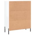 Pikkukuva 7 / 11: vidaXL Senkki korkeakiilto valkoinen 69,5x34x90 cm tekninen puu