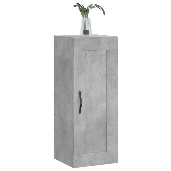 vidaXL vægskab 34,5x34x90 cm konstrueret træ betongrå