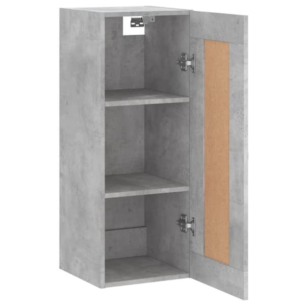 vidaXL vægskab 34,5x34x90 cm konstrueret træ betongrå