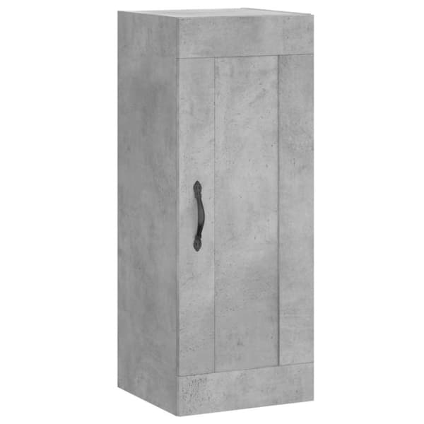 vidaXL vægskab 34,5x34x90 cm konstrueret træ betongrå