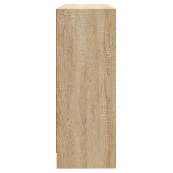 vidaXL skænk 91x28x75 cm konstrueret træ sonoma-eg