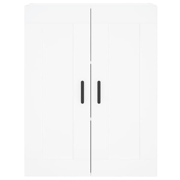 vidaXL vægskab 69,5x34x90 cm konstrueret træ hvid