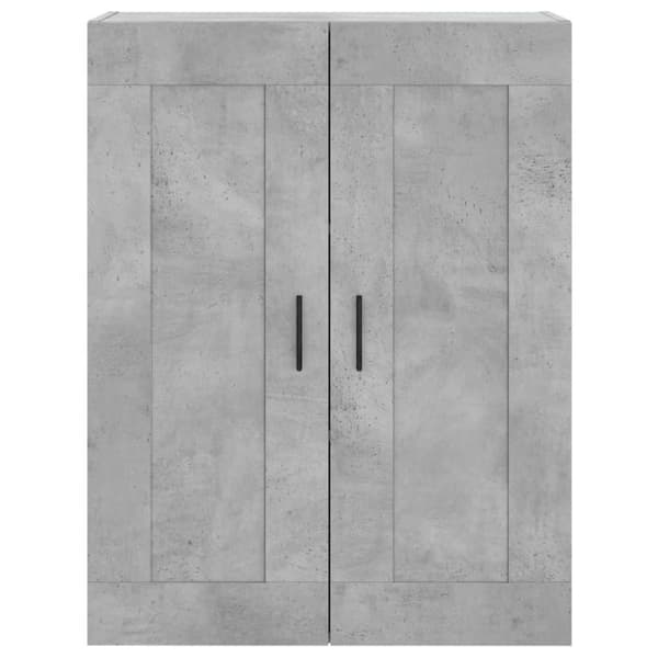vidaXL Veggskap betonggrå 69,5x34x90 cm konstruert tre