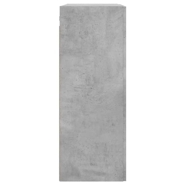 vidaXL Veggskap betonggrå 69,5x34x90 cm konstruert tre