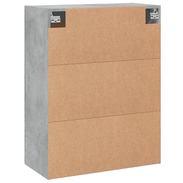 vidaXL Veggskap betonggrå 69,5x34x90 cm konstruert tre
