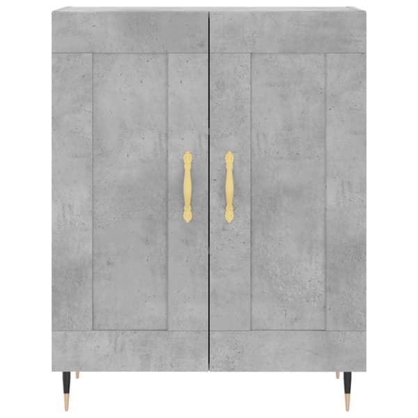 vidaXL Senkki betoninharmaa 69,5x34x90 cm tekninen puu