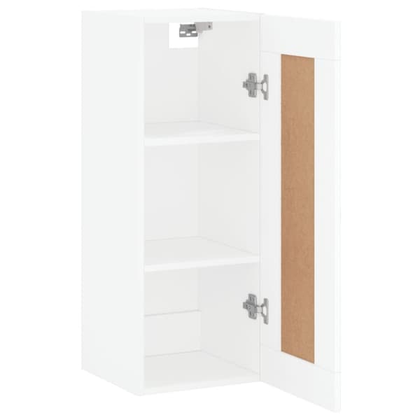 vidaXL vægskab 34,5x34x90 cm konstrueret træ hvid