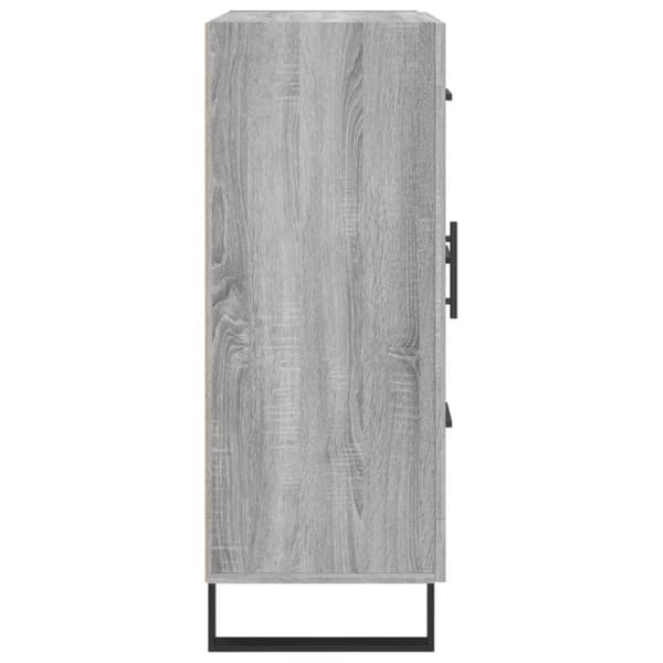 vidaXL skænk 69,5x34x90 cm konstrueret træ grå sonoma-eg