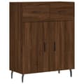 Pikkukuva 1 / 11: vidaXL Senkki ruskea tammi 69,5x34x90 cm tekninen puu