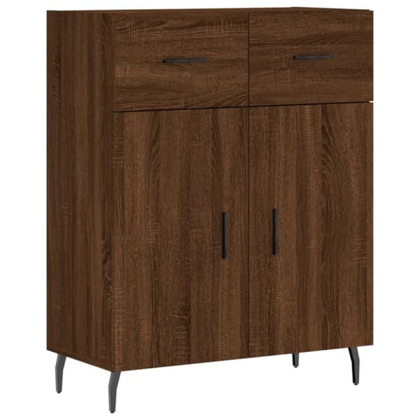 vidaXL Senkki ruskea tammi 69,5x34x90 cm tekninen puu
