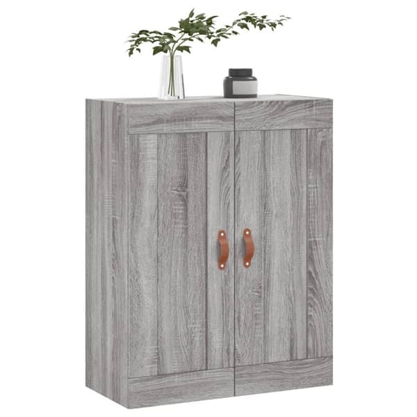 vidaXL vægskab 69,5x34x90 cm konstrueret træ grå sonoma-eg
