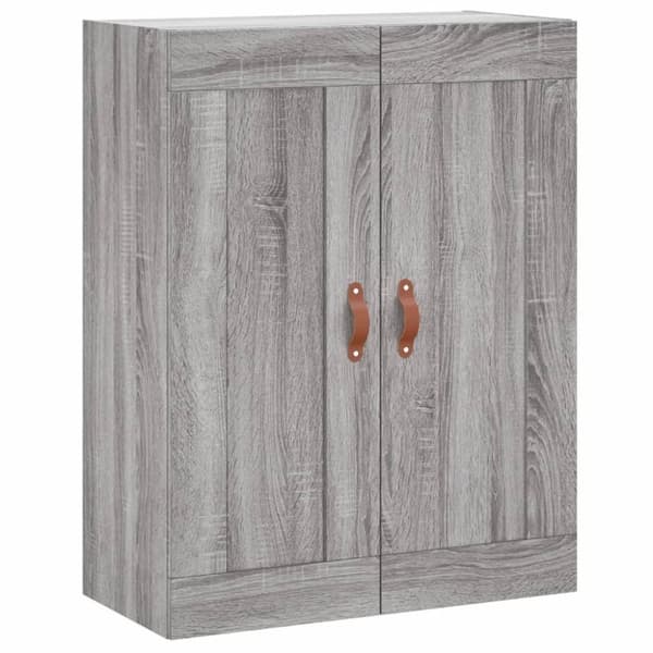 vidaXL vægskab 69,5x34x90 cm konstrueret træ grå sonoma-eg