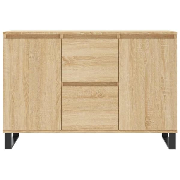 vidaXL Skjenk sonoma eik 104x35x70 cm konstruert tre