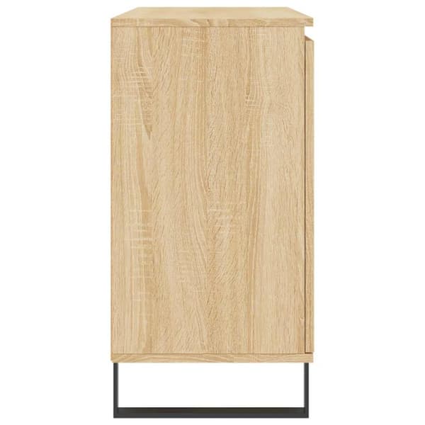 vidaXL Skjenk sonoma eik 104x35x70 cm konstruert tre