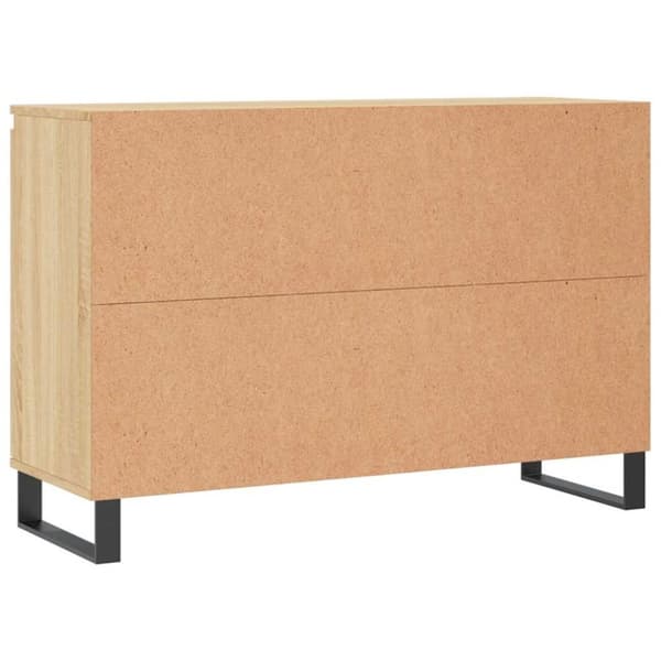 vidaXL Skjenk sonoma eik 104x35x70 cm konstruert tre