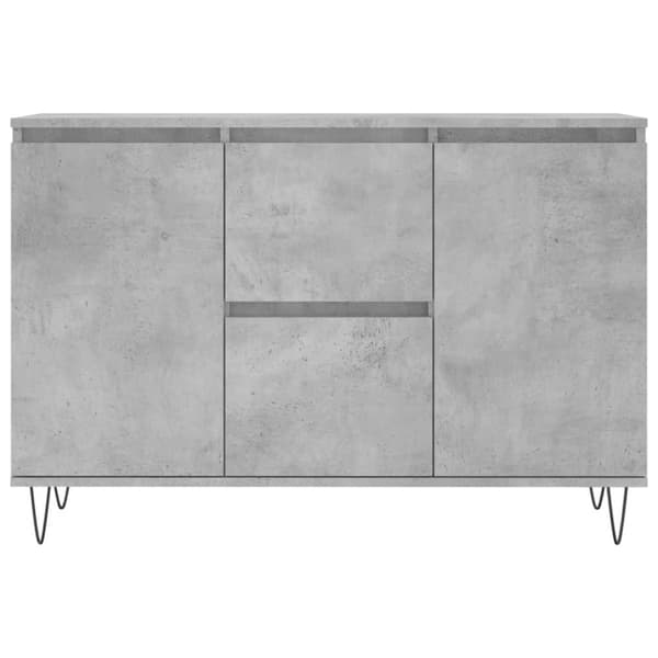 vidaXL Skänk betonggrå 104x35x70 cm konstruerat trä