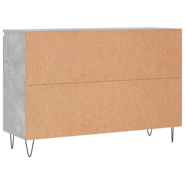 vidaXL Skänk betonggrå 104x35x70 cm konstruerat trä
