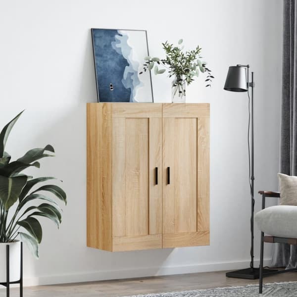 vidaXL Väggskåp sonoma-ek 69,5x34x90 cm konstruerat trä