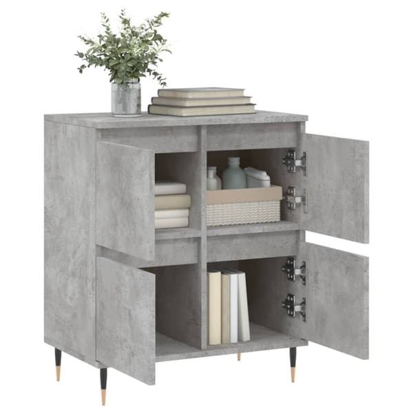 vidaXL skænk 60x35x70 cm konstrueret træ betongrå