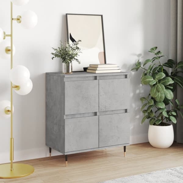 vidaXL skænk 60x35x70 cm konstrueret træ betongrå