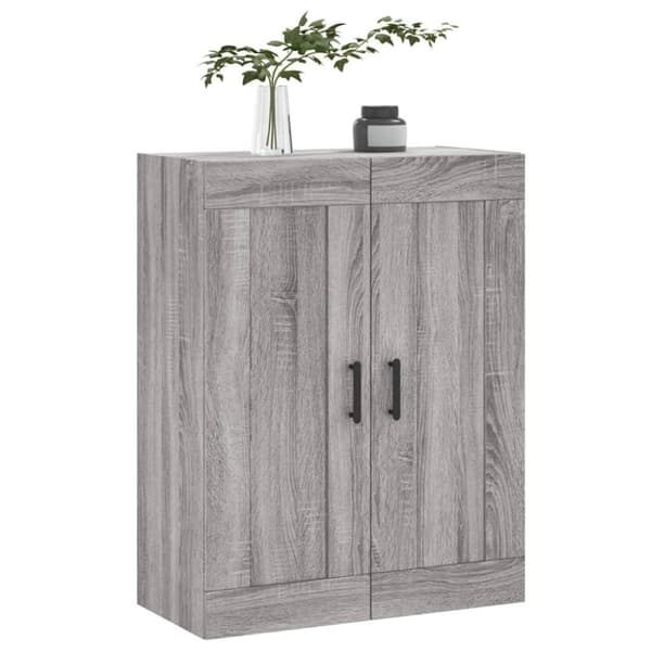 vidaXL Veggskap grå sonoma 69,5x34x90 cm konstruert tre