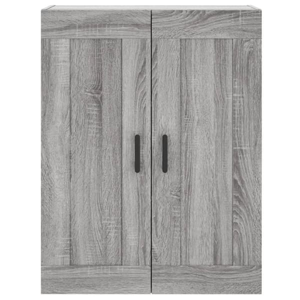vidaXL Veggskap grå sonoma 69,5x34x90 cm konstruert tre