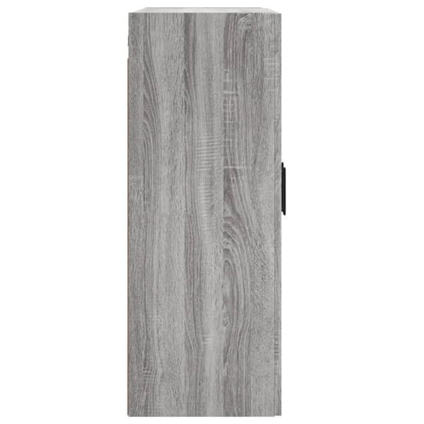 vidaXL Veggskap grå sonoma 69,5x34x90 cm konstruert tre