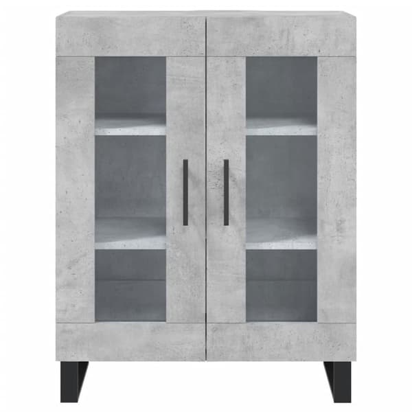 vidaXL skænk 69,5x34x90 cm konstrueret træ betongrå