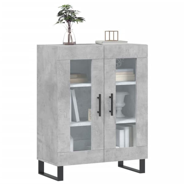 vidaXL skænk 69,5x34x90 cm konstrueret træ betongrå