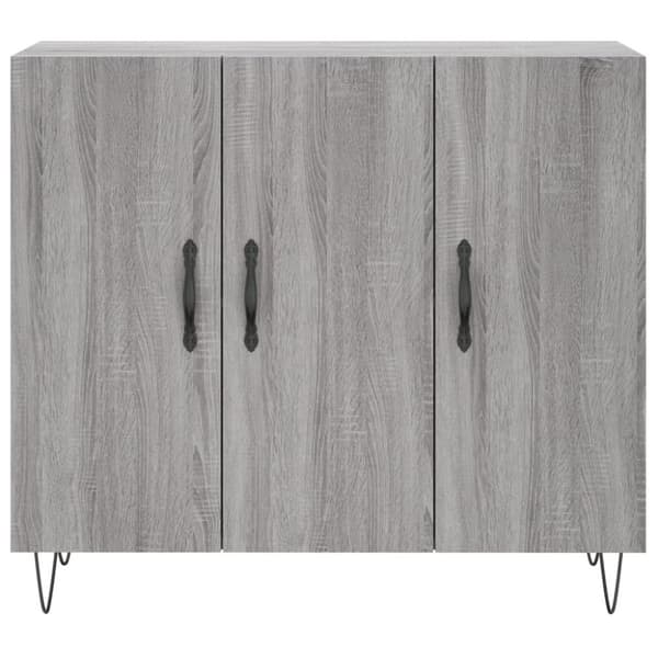 vidaXL Skänk grå sonoma 90x34x80 cm konstruerat trä