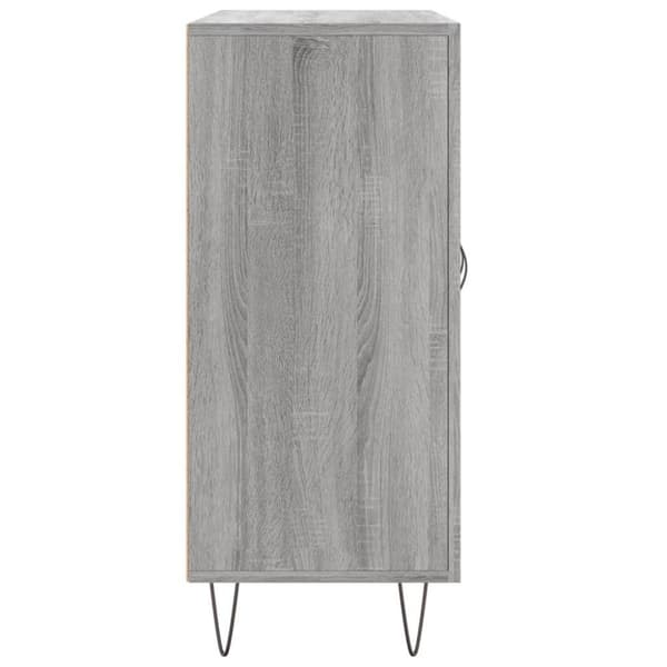 vidaXL Skänk grå sonoma 90x34x80 cm konstruerat trä