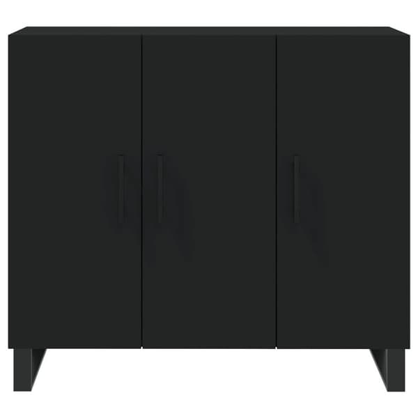 vidaXL Senkki musta 90x34x80 cm tekninen puu