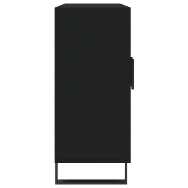 vidaXL Senkki musta 90x34x80 cm tekninen puu