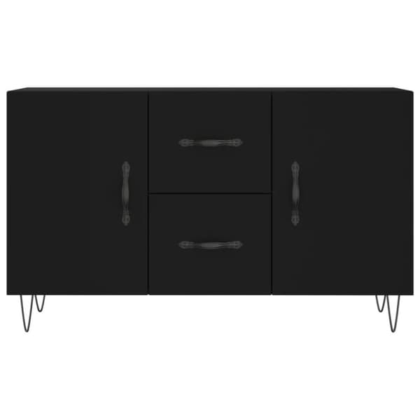 vidaXL Senkki musta 100x36x60 cm tekninen puu