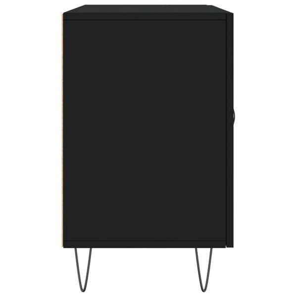 vidaXL Senkki musta 100x36x60 cm tekninen puu