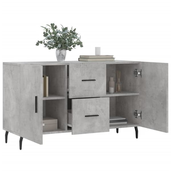 vidaXL Senkki betoninharmaa 100x36x60 cm tekninen puu