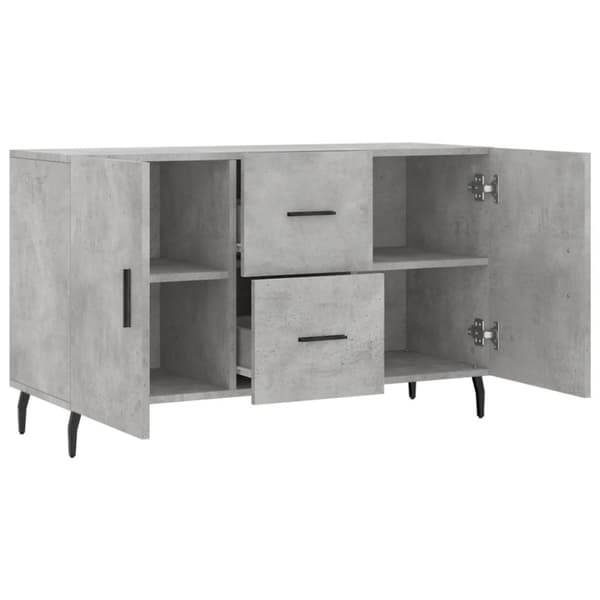 vidaXL Senkki betoninharmaa 100x36x60 cm tekninen puu