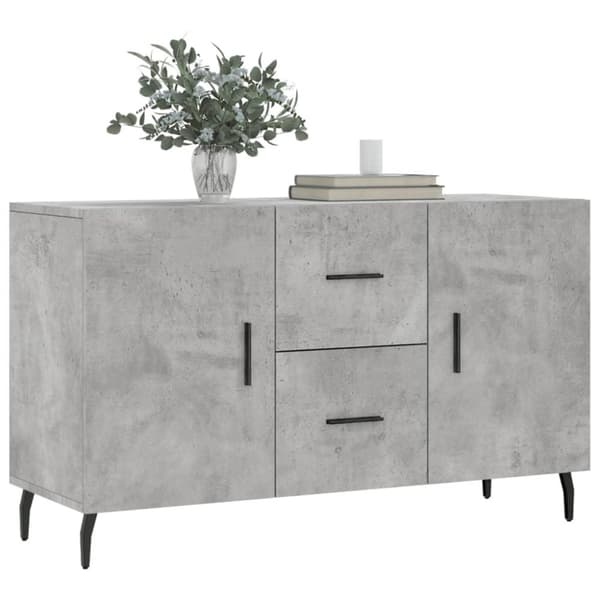 vidaXL Senkki betoninharmaa 100x36x60 cm tekninen puu