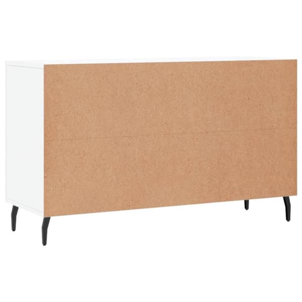 vidaXL Senkki korkeakiilto valkoinen 100x36x60 cm tekninen puu