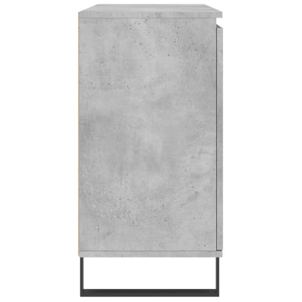 vidaXL Skjenk grå 104x35x70 cm konstruert tre