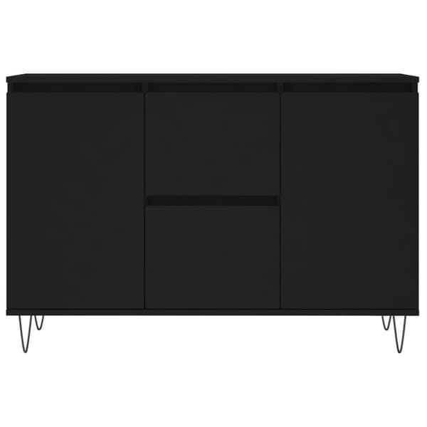 vidaXL Skänk svart 104x35x70 cm konstruerat trä
