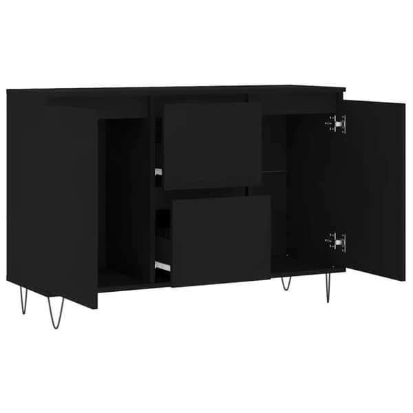 vidaXL Skänk svart 104x35x70 cm konstruerat trä