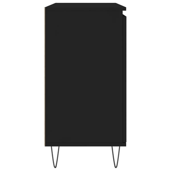 vidaXL Skänk svart 104x35x70 cm konstruerat trä