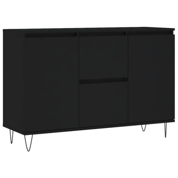 vidaXL Skänk svart 104x35x70 cm konstruerat trä