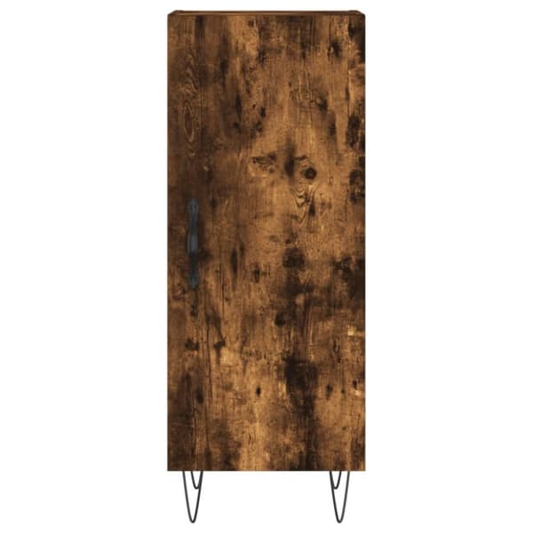 vidaXL Skjenk røkt eik 34,5x34x90 cm konstruert tre