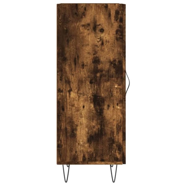 vidaXL Skjenk røkt eik 34,5x34x90 cm konstruert tre